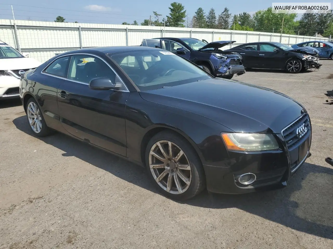 2011 Audi A5 Premium Plus VIN: WAURFAFR0BA002603 Lot: 62553155