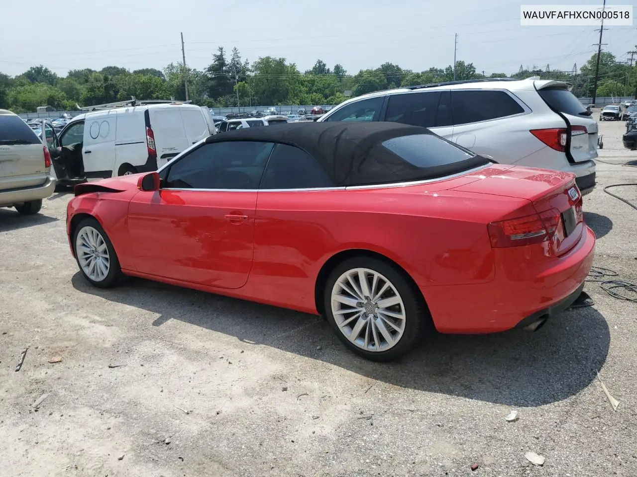 2012 Audi A5 Prestige VIN: WAUVFAFHXCN000518 Lot: 60019725