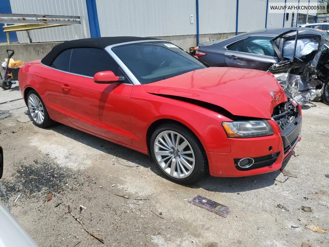 2012 Audi A5 Prestige VIN: WAUVFAFHXCN000518 Lot: 60019725