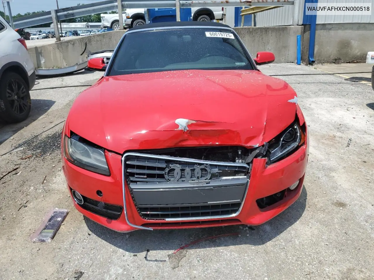 2012 Audi A5 Prestige VIN: WAUVFAFHXCN000518 Lot: 60019725