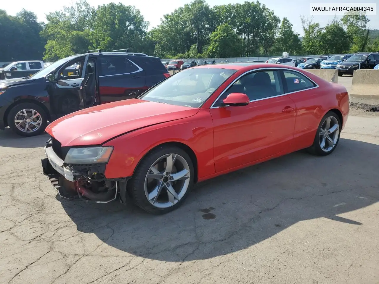 2012 Audi A5 Premium Plus VIN: WAULFAFR4CA004345 Lot: 61680625
