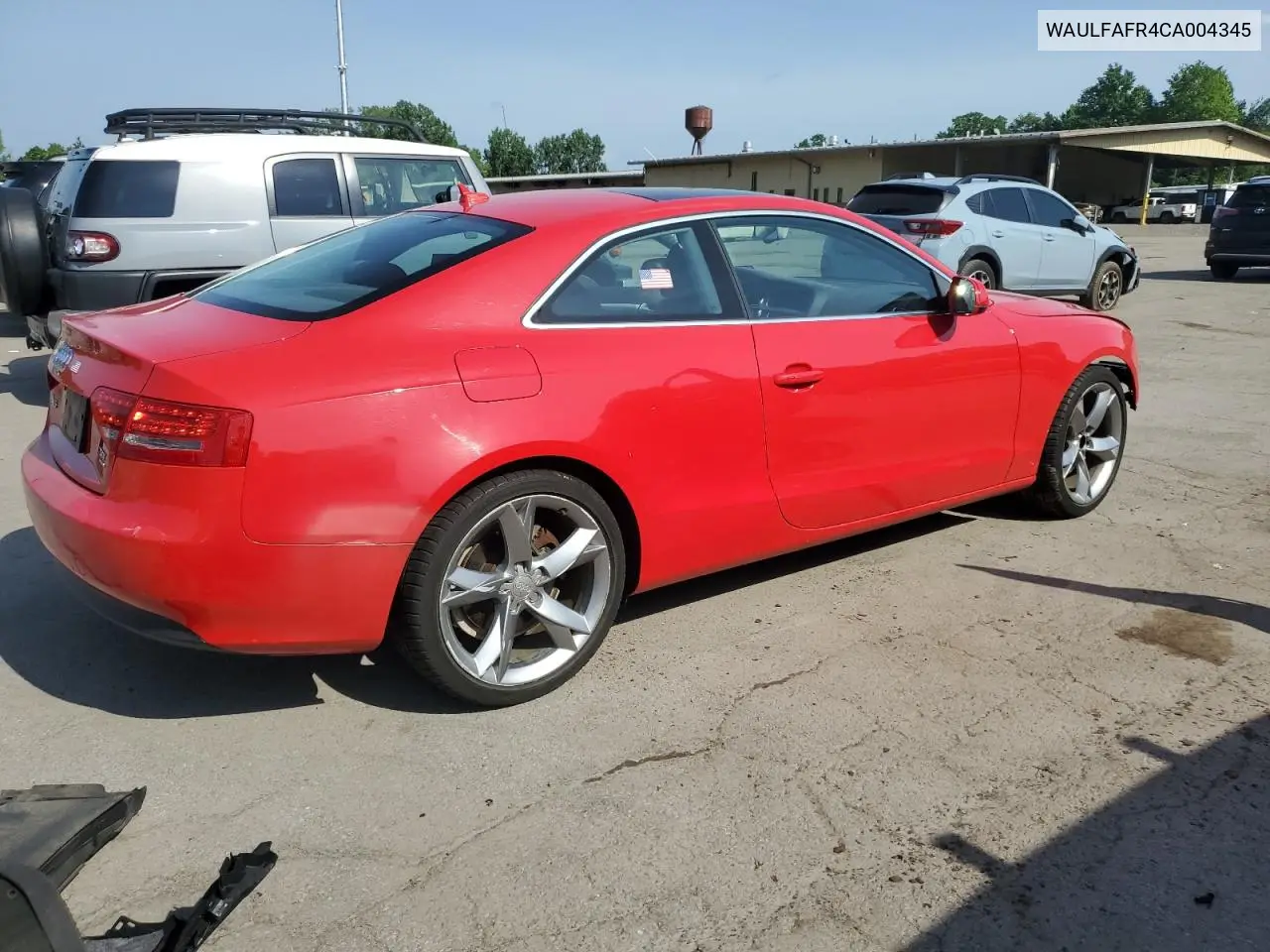 2012 Audi A5 Premium Plus VIN: WAULFAFR4CA004345 Lot: 61680625