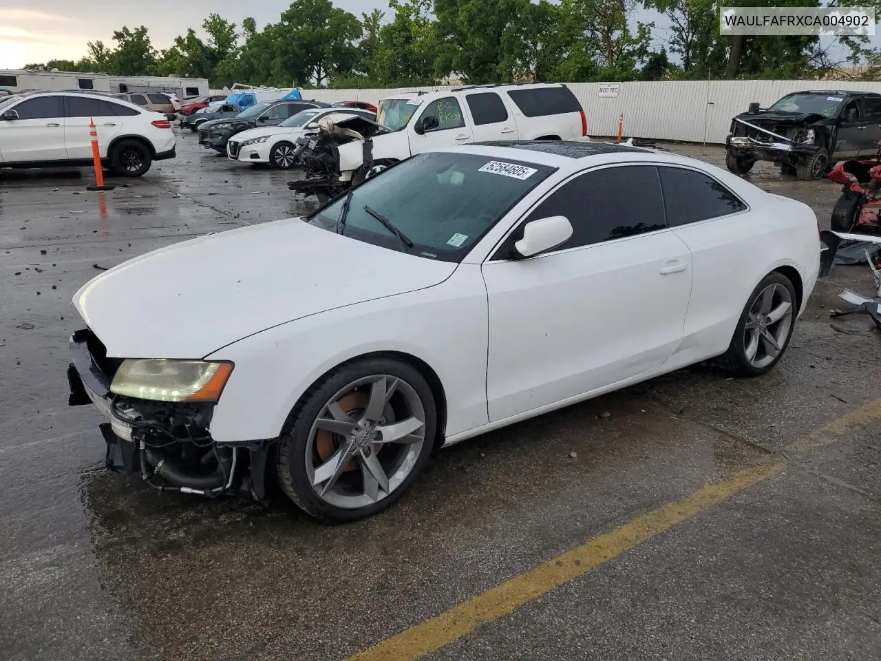 2012 Audi A5 Premium Plus VIN: WAULFAFRXCA004902 Lot: 62584605
