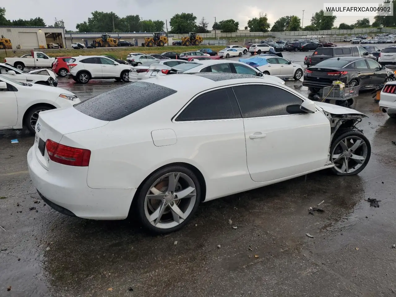 2012 Audi A5 Premium Plus VIN: WAULFAFRXCA004902 Lot: 62584605