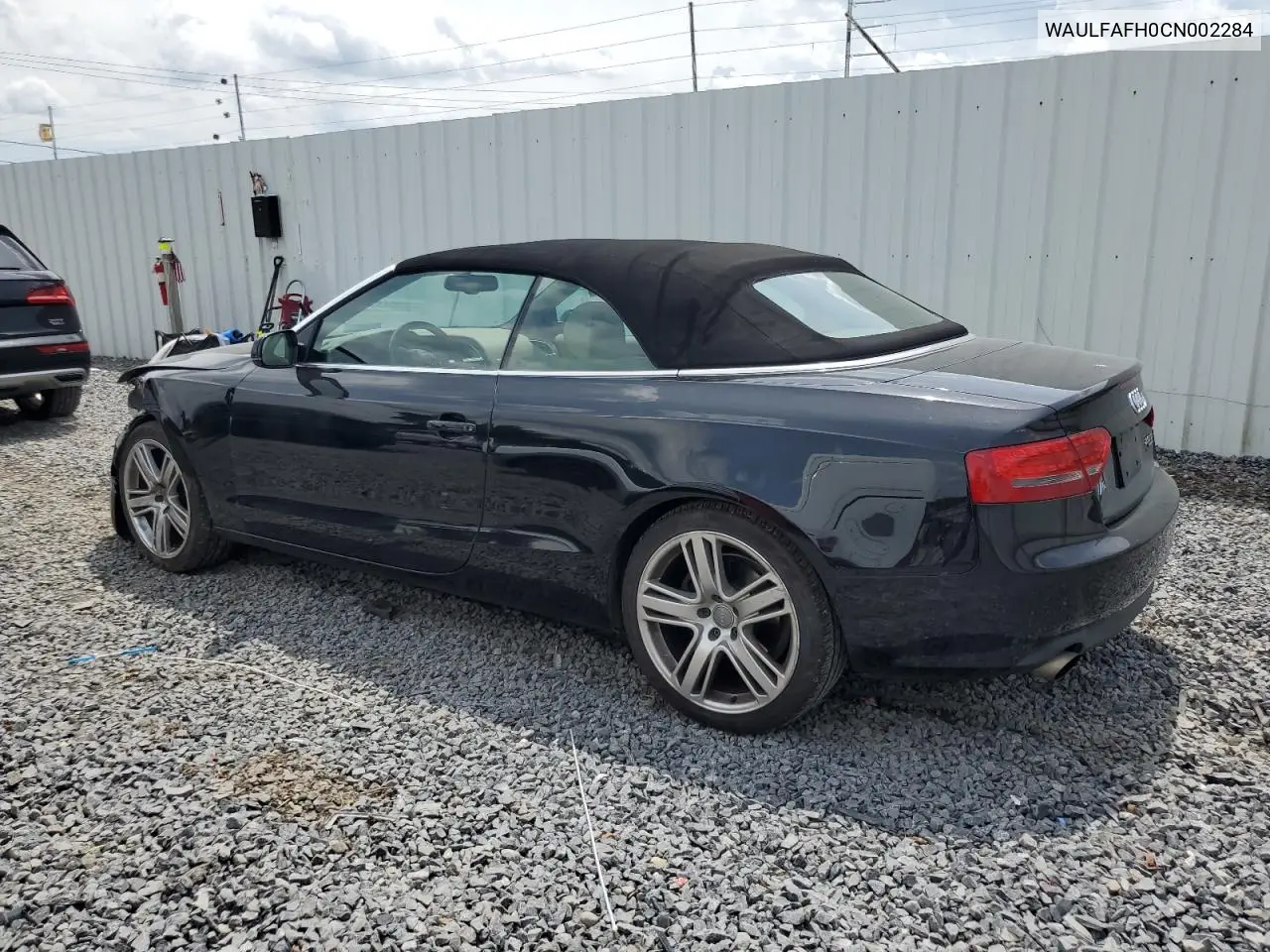 2012 Audi A5 Premium Plus VIN: WAULFAFH0CN002284 Lot: 64062145