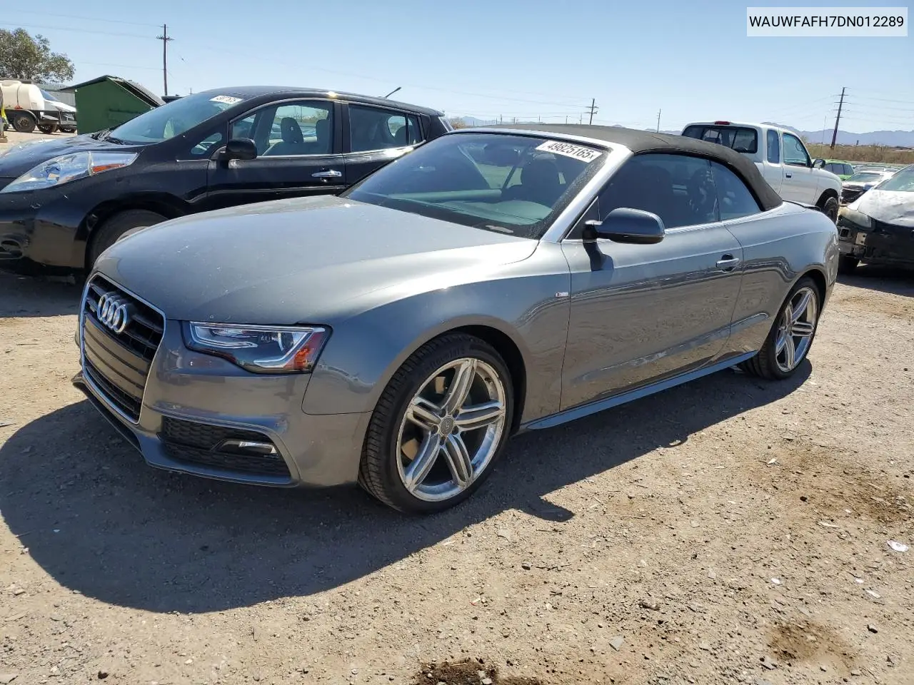 2013 Audi A5 Prestige VIN: WAUWFAFH7DN012289 Lot: 49825165