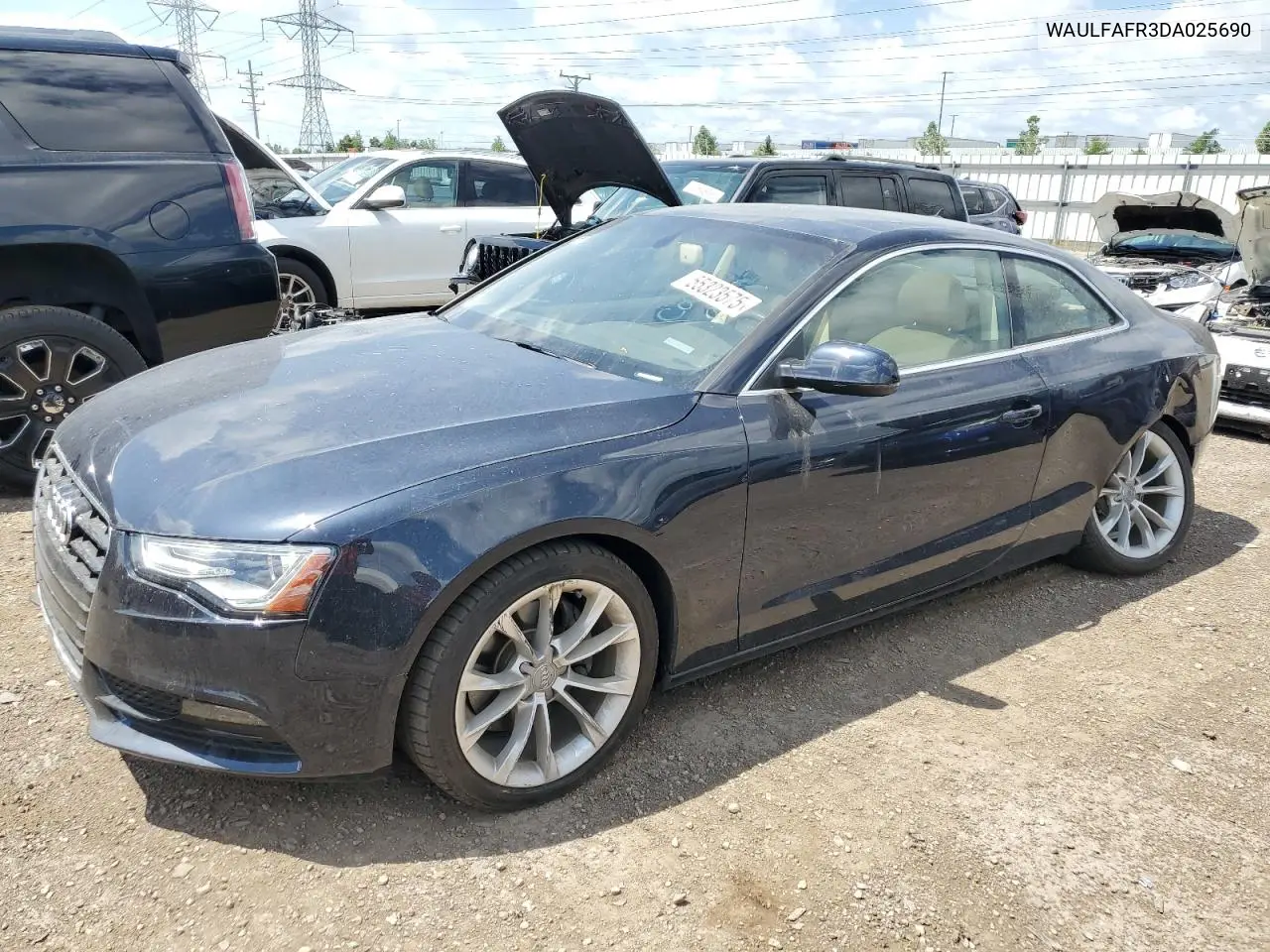 2013 Audi A5 Premium Plus VIN: WAULFAFR3DA025690 Lot: 55323575