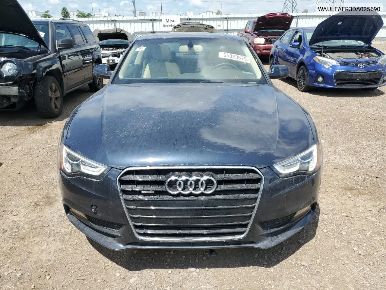 2013 Audi A5 Premium Plus VIN: WAULFAFR3DA025690 Lot: 55323575