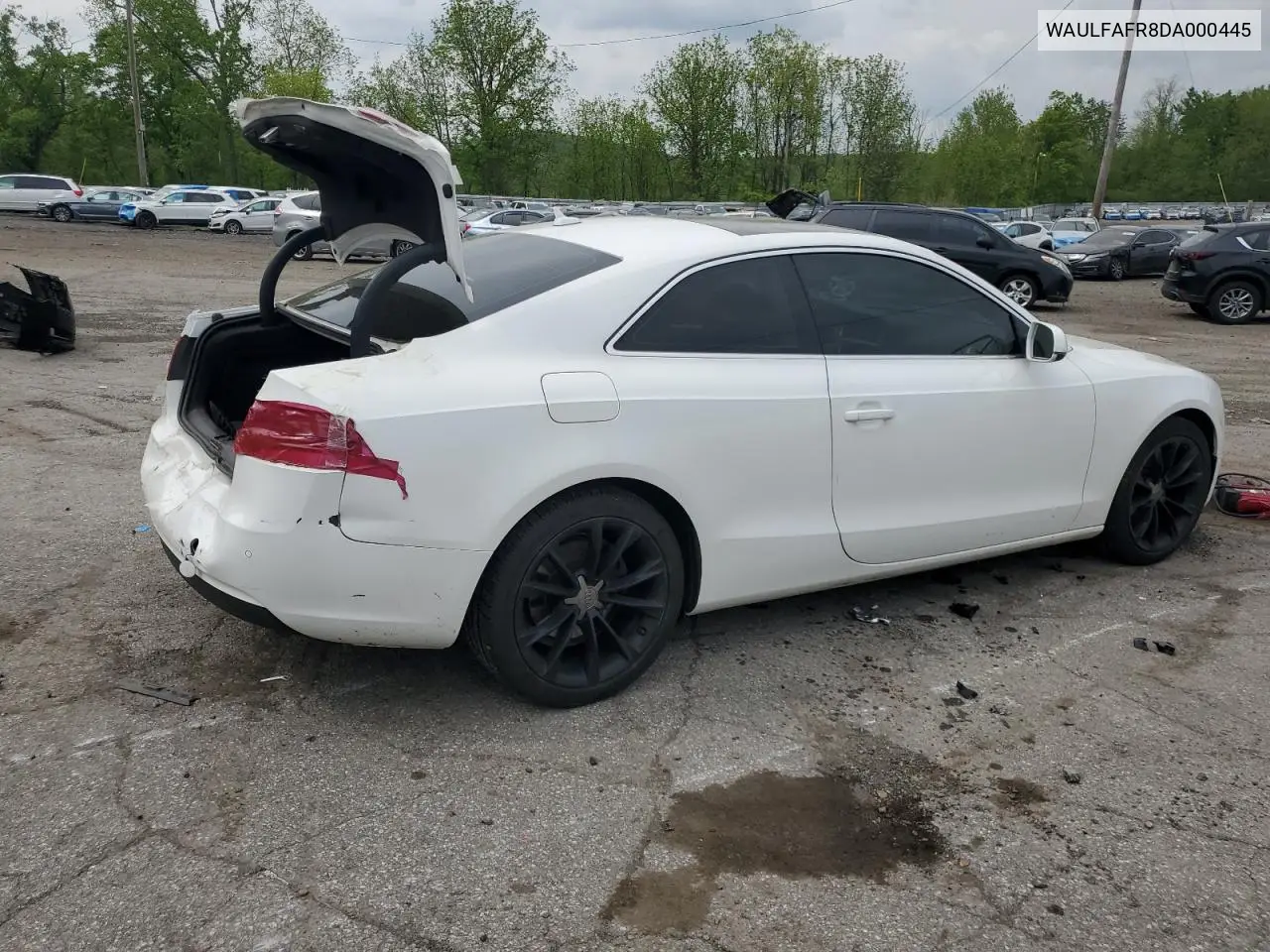 2013 Audi A5 Premium Plus VIN: WAULFAFR8DA000445 Lot: 56542345