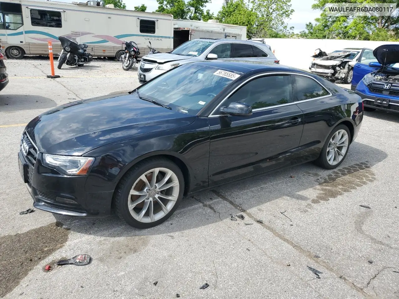 2013 Audi A5 Premium Plus VIN: WAULFAFR6DA080117 Lot: 56785585