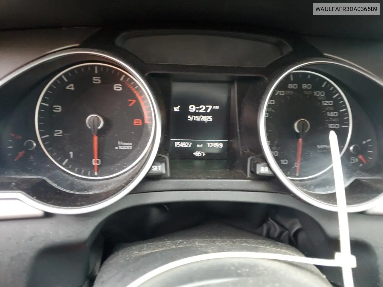 2013 Audi A5 Premium Plus VIN: WAULFAFR3DA036589 Lot: 57112825