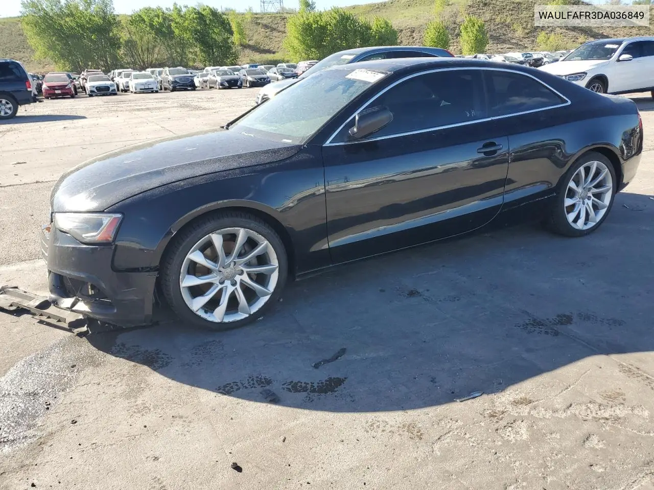 2013 Audi A5 Premium Plus VIN: WAULFAFR3DA036849 Lot: 57271775