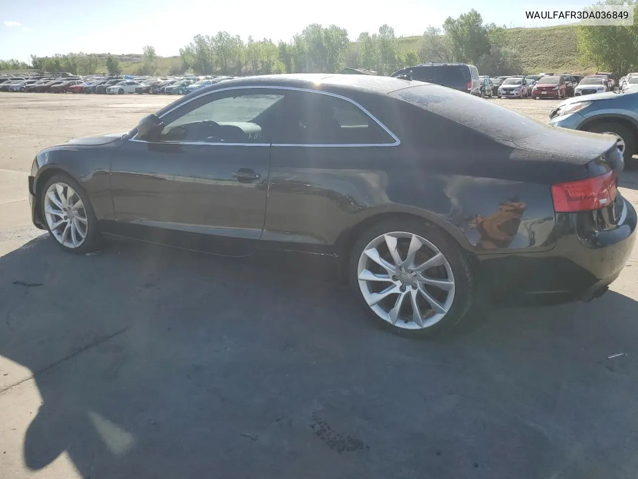 2013 Audi A5 Premium Plus VIN: WAULFAFR3DA036849 Lot: 57271775