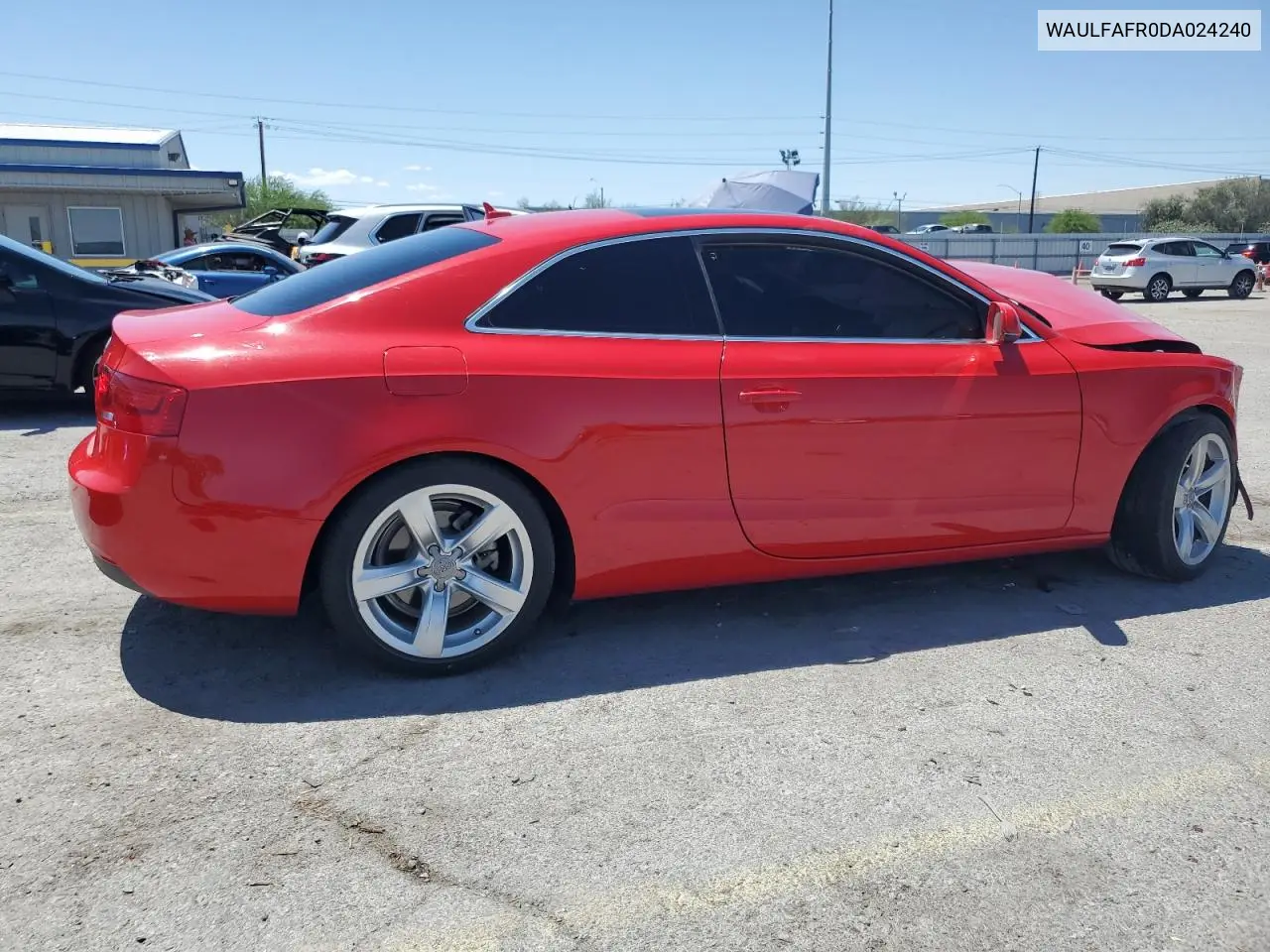 2013 Audi A5 Premium Plus VIN: WAULFAFR0DA024240 Lot: 59207105