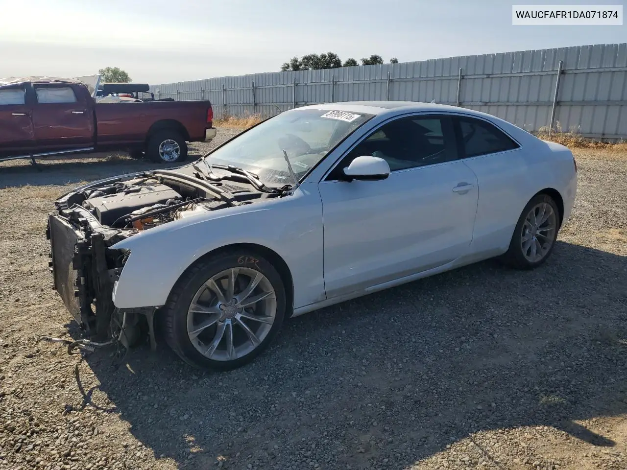2013 Audi A5 Premium VIN: WAUCFAFR1DA071874 Lot: 61998115