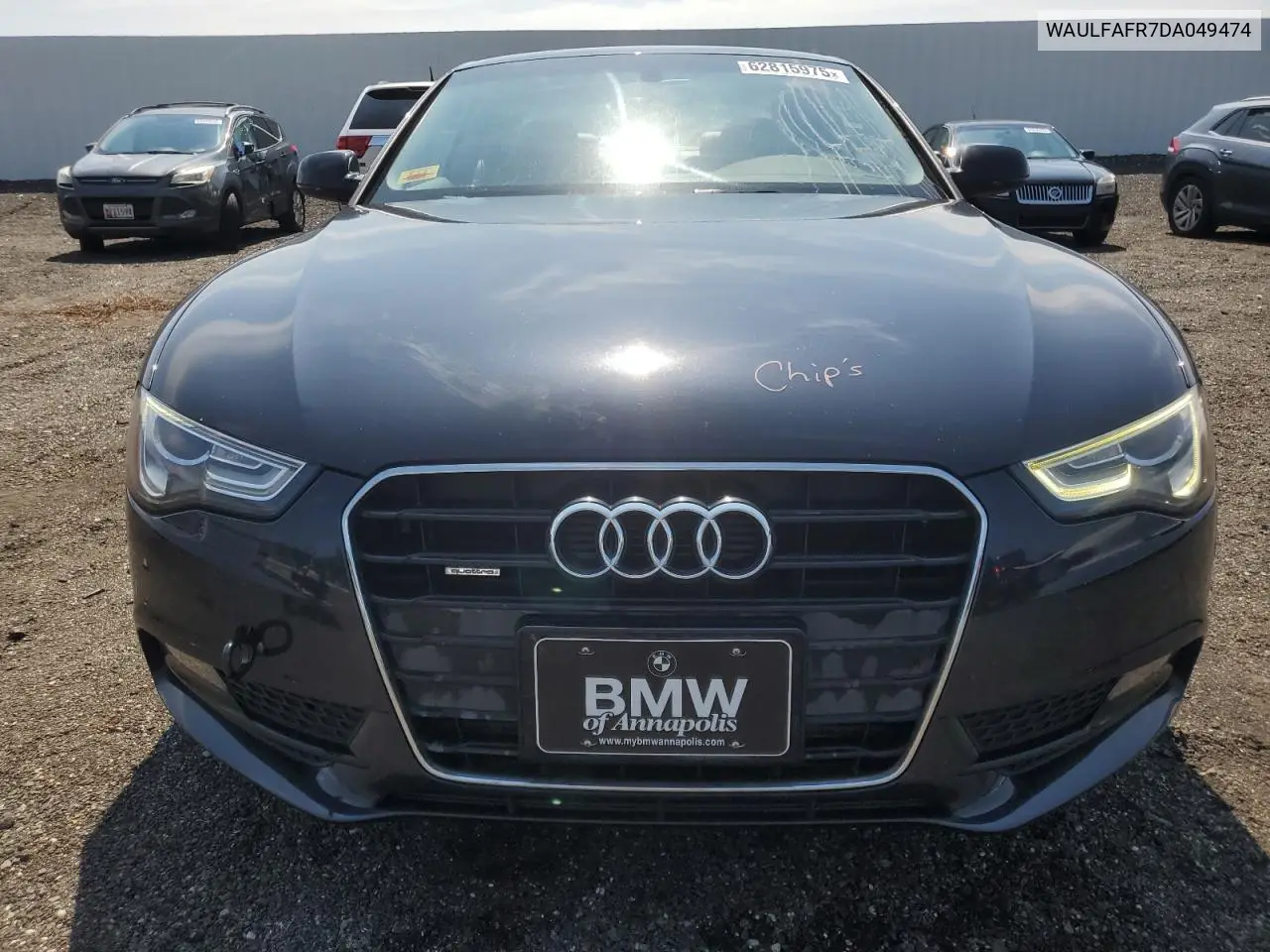 2013 Audi A5 Premium Plus VIN: WAULFAFR7DA049474 Lot: 62815975