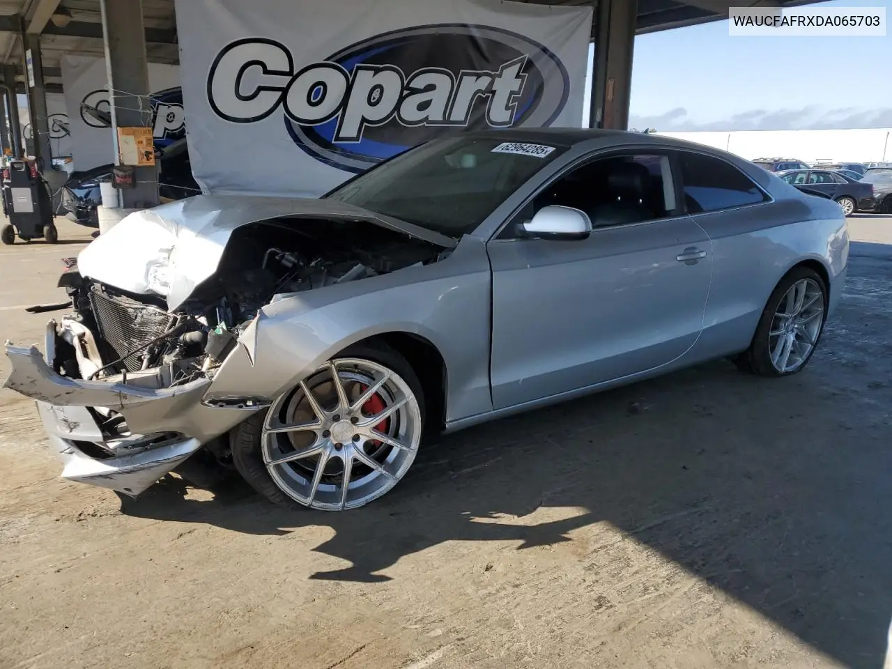 2013 Audi A5 Premium VIN: WAUCFAFRXDA065703 Lot: 62964285