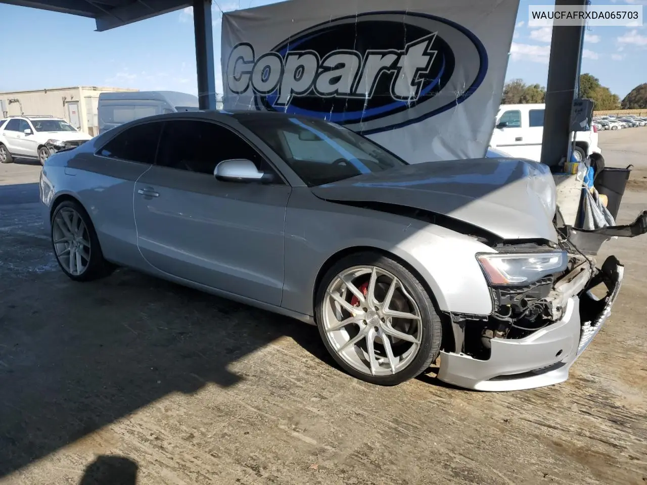 2013 Audi A5 Premium VIN: WAUCFAFRXDA065703 Lot: 62964285