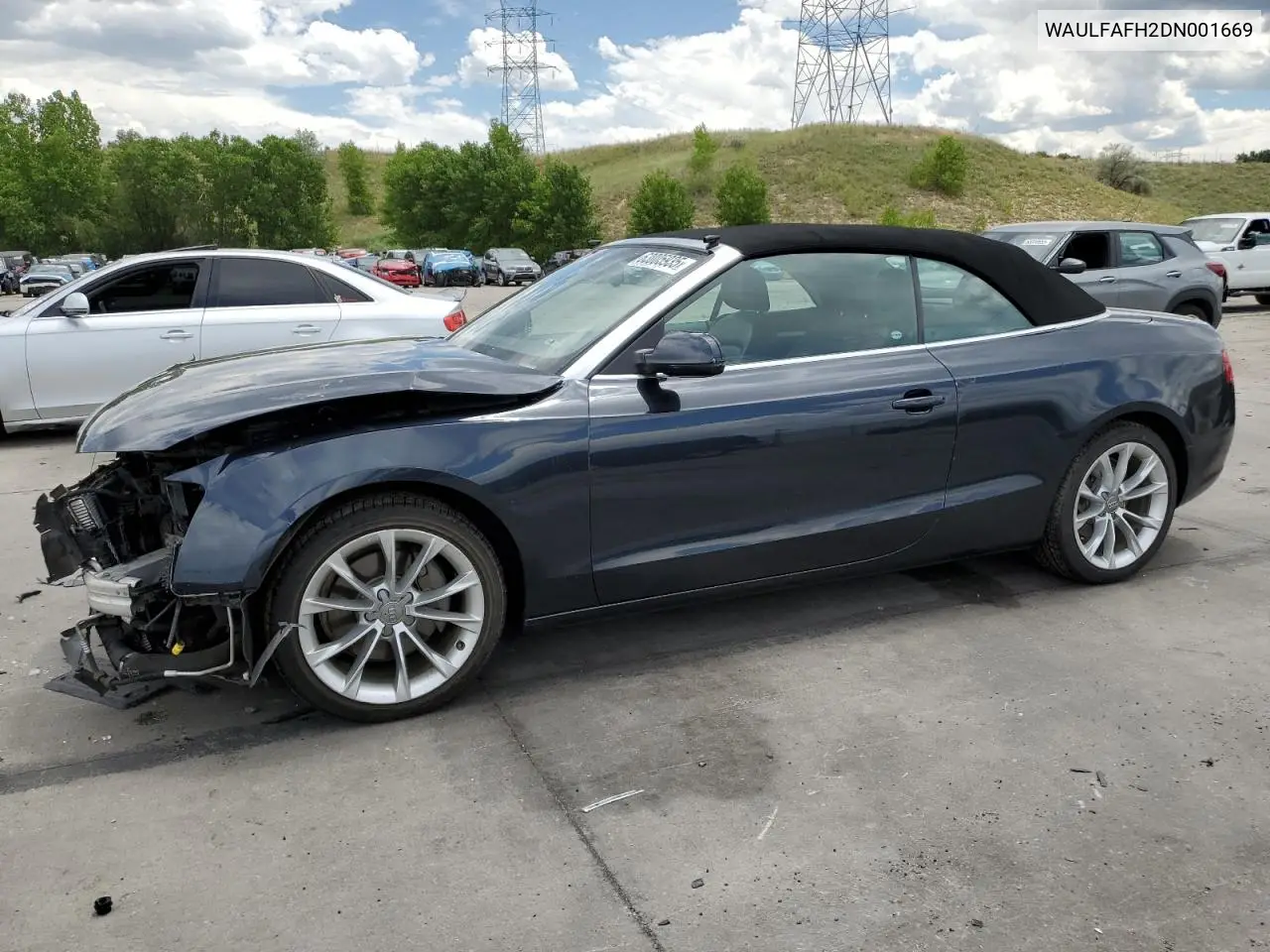 2013 Audi A5 Premium Plus VIN: WAULFAFH2DN001669 Lot: 63005935