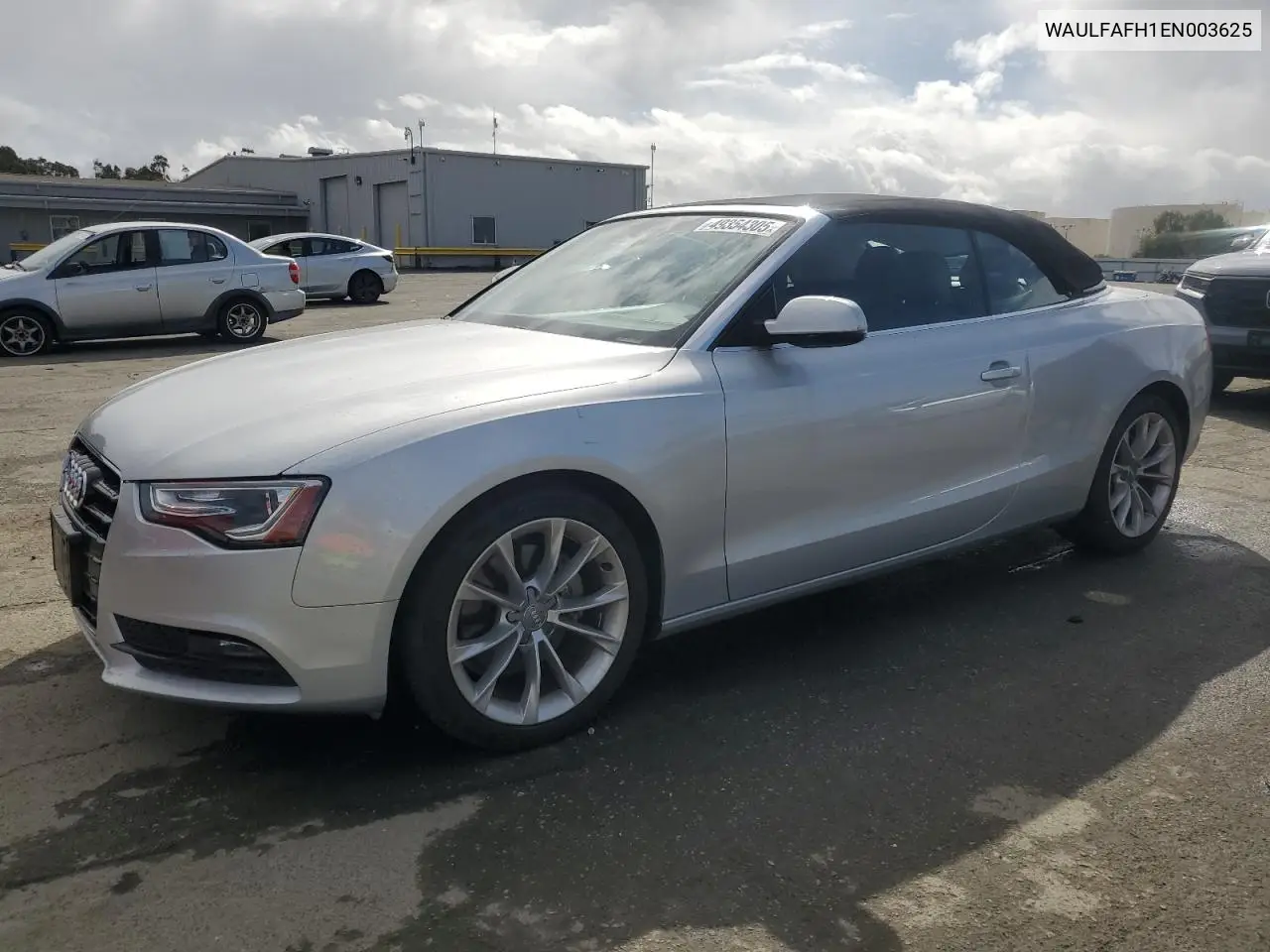 2014 Audi A5 Premium Plus VIN: WAULFAFH1EN003625 Lot: 49354305