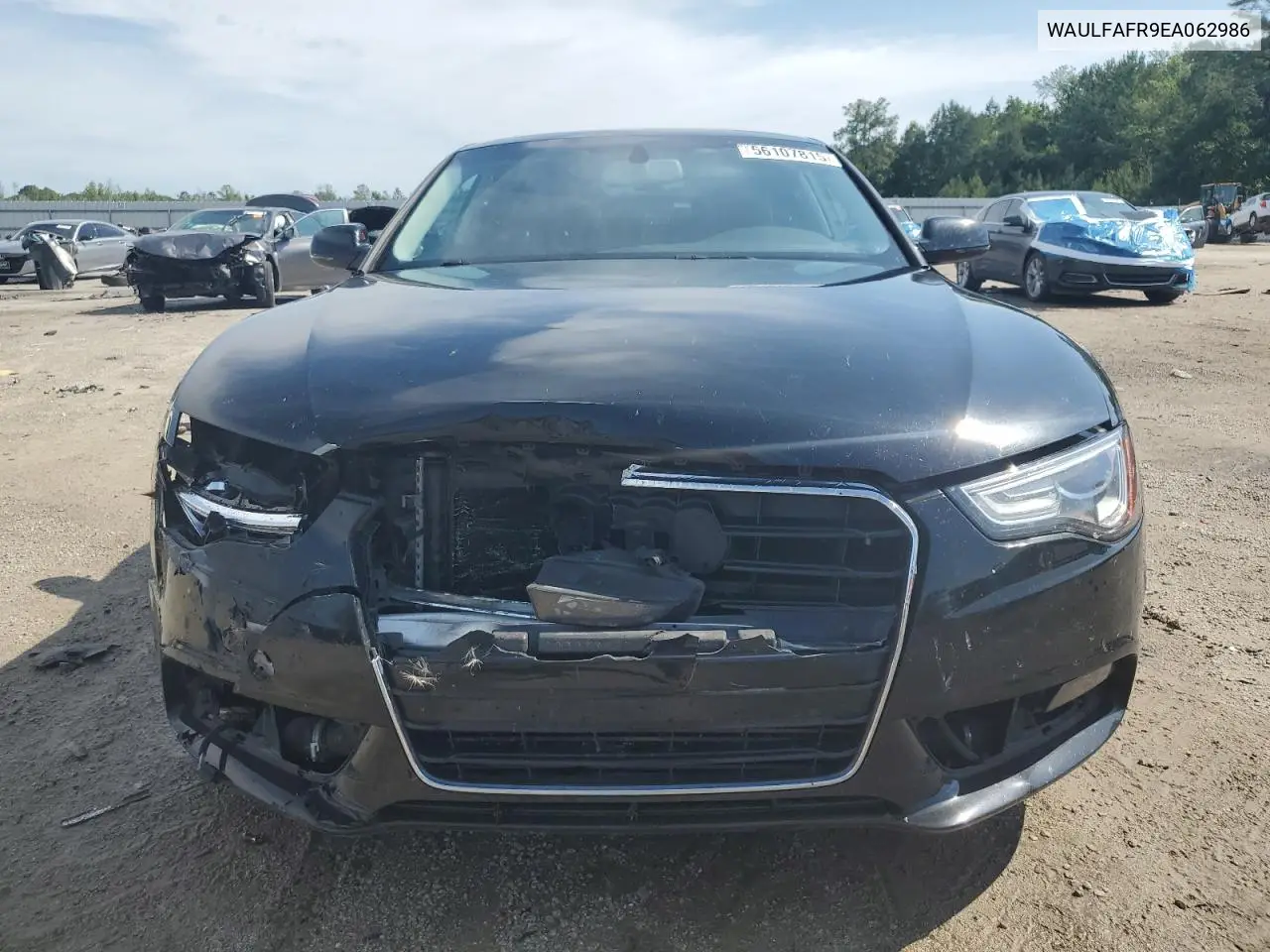 2014 Audi A5 Premium Plus VIN: WAULFAFR9EA062986 Lot: 56107815