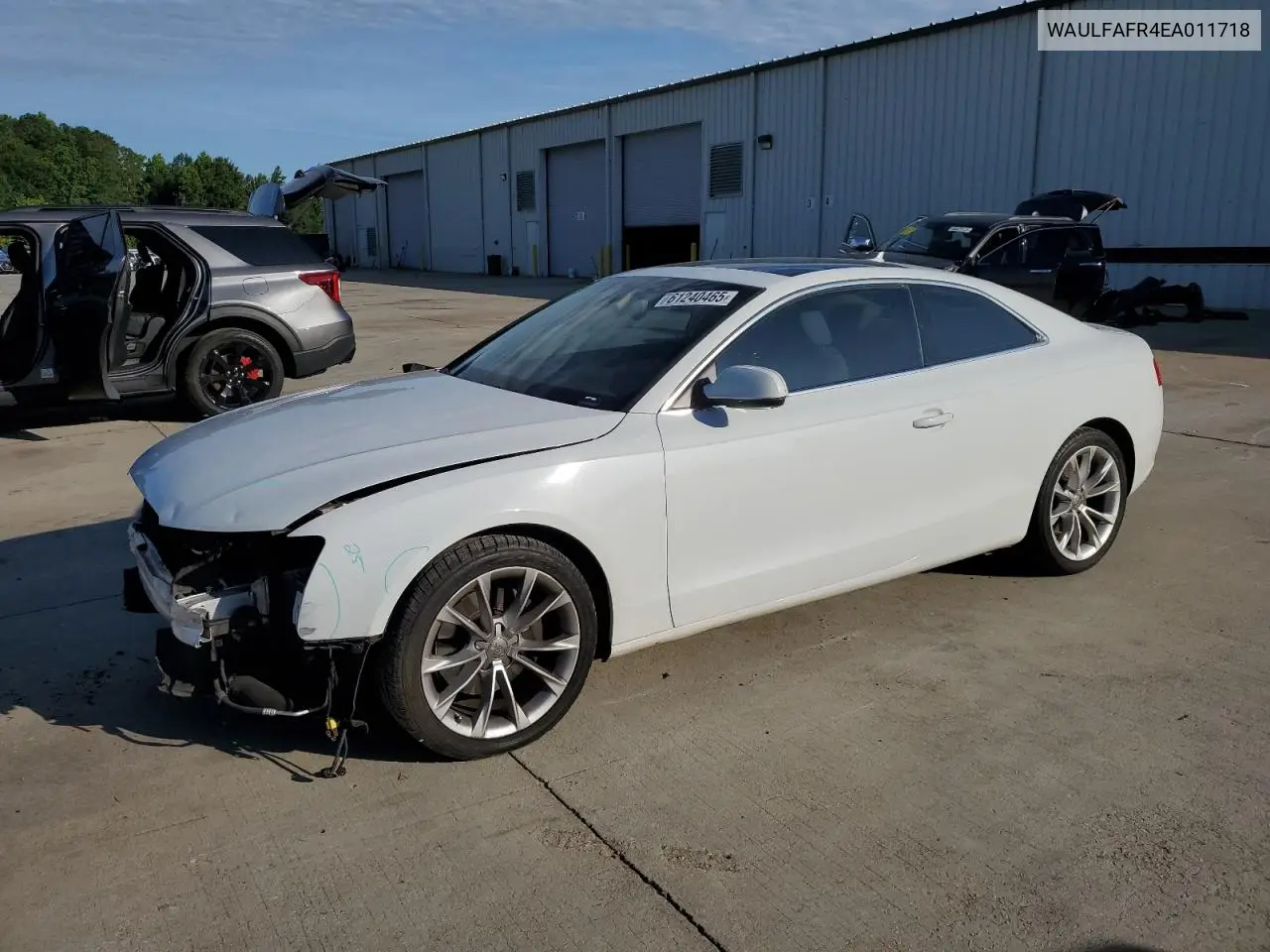 2014 Audi A5 Premium Plus VIN: WAULFAFR4EA011718 Lot: 61240465