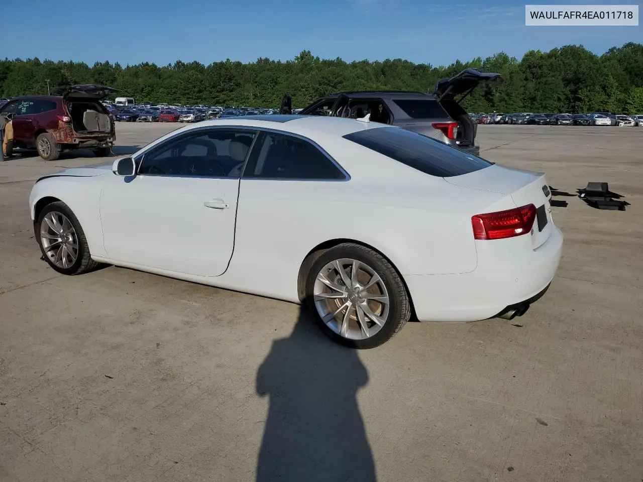 2014 Audi A5 Premium Plus VIN: WAULFAFR4EA011718 Lot: 61240465