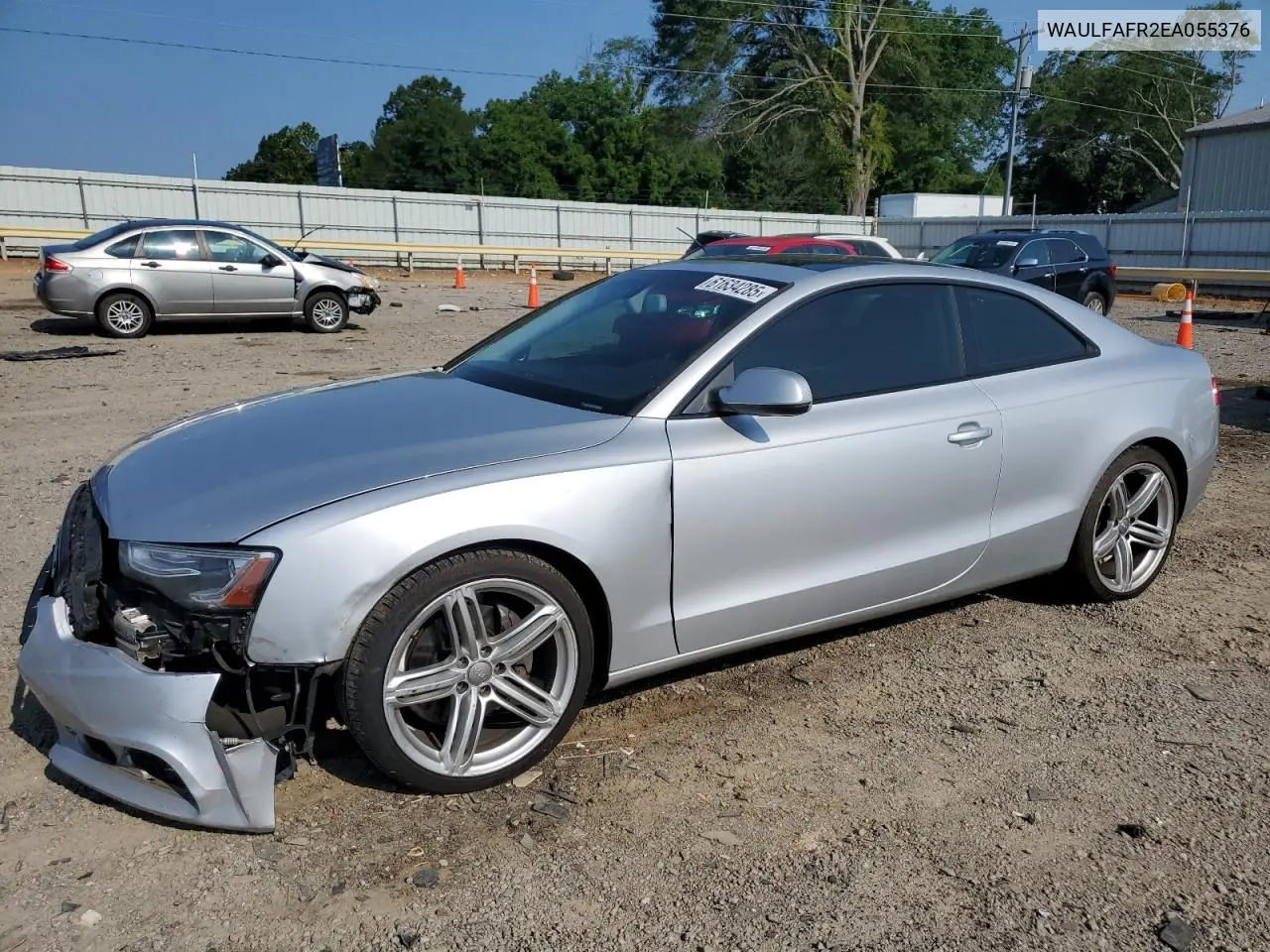 2014 Audi A5 Premium Plus VIN: WAULFAFR2EA055376 Lot: 61634285