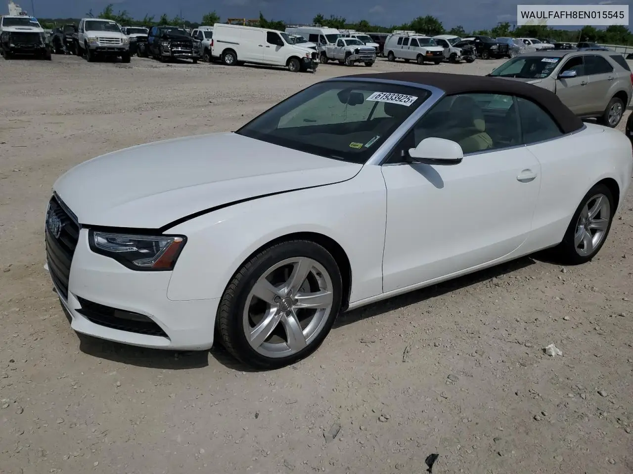 2014 Audi A5 Premium Plus VIN: WAULFAFH8EN015545 Lot: 61933925