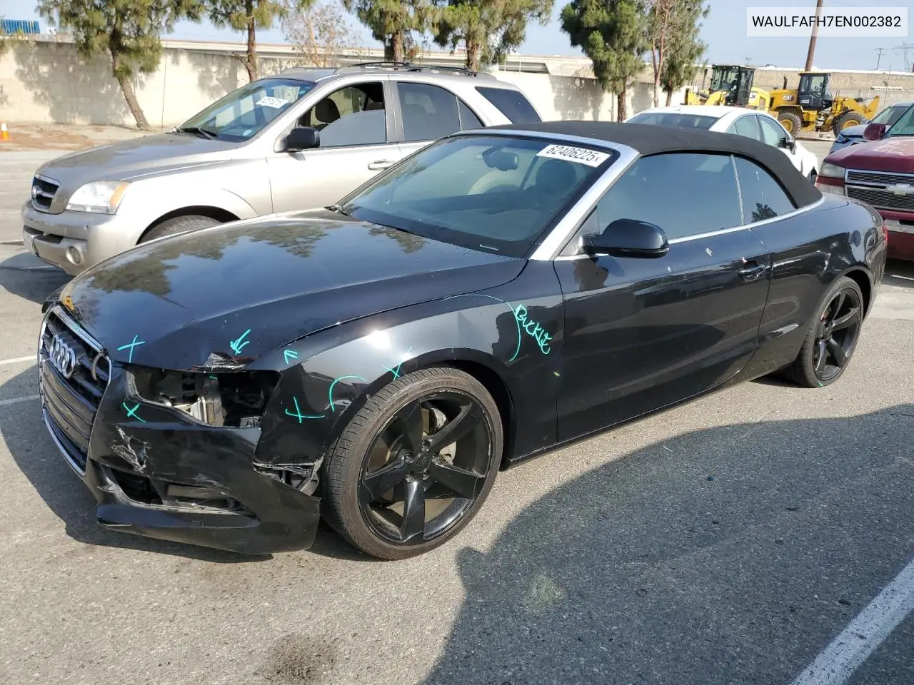 2014 Audi A5 Premium Plus VIN: WAULFAFH7EN002382 Lot: 62406225