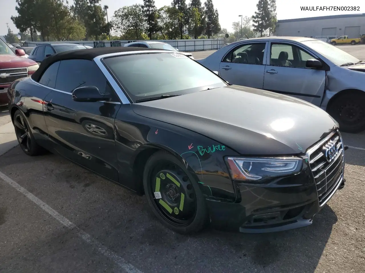2014 Audi A5 Premium Plus VIN: WAULFAFH7EN002382 Lot: 62406225