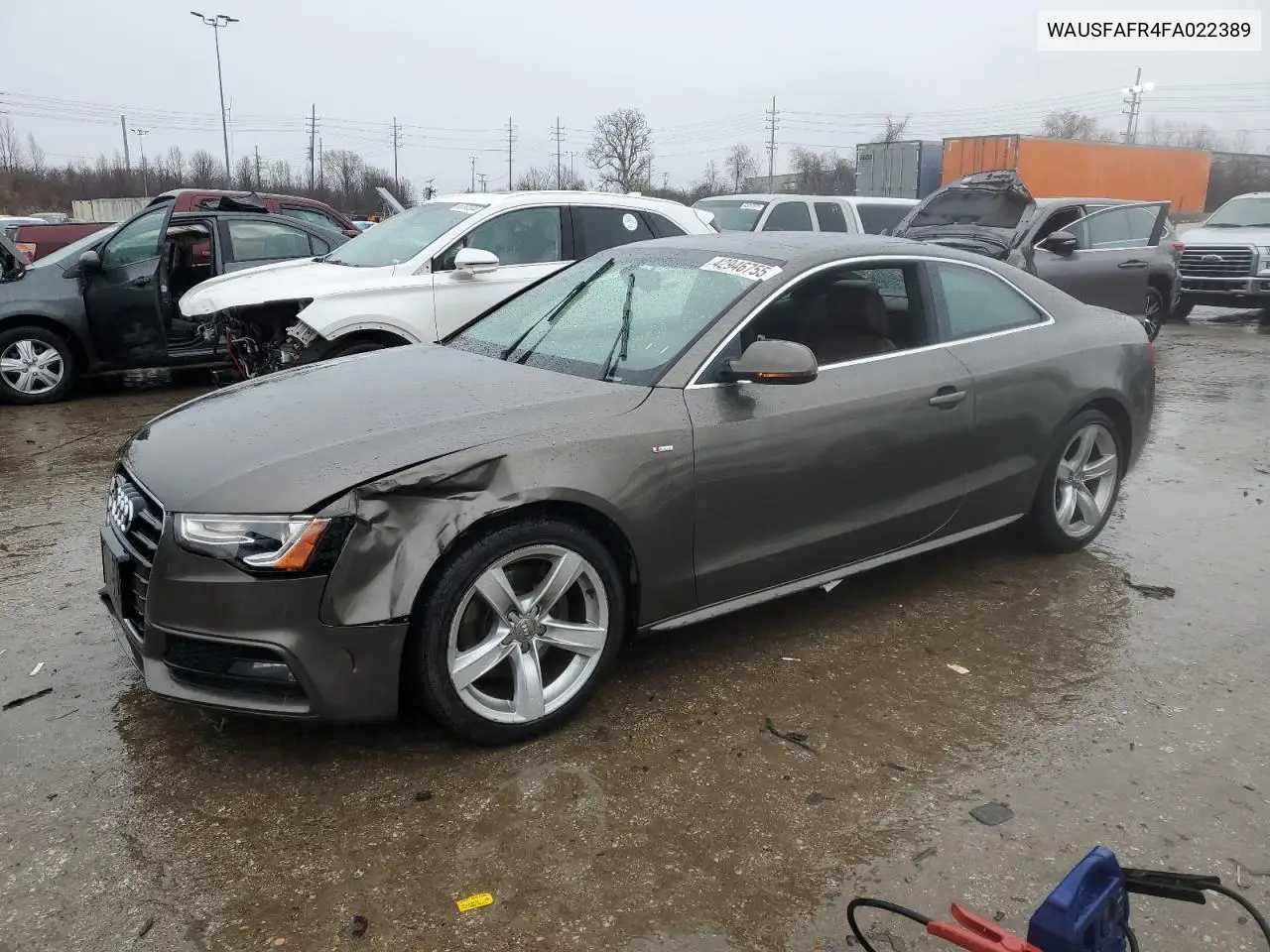 2015 Audi A5 Premium Plus VIN: WAUSFAFR4FA022389 Lot: 42946755