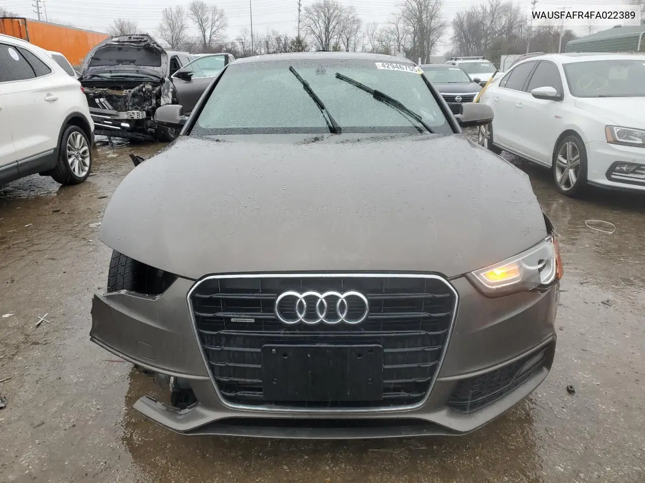 2015 Audi A5 Premium Plus VIN: WAUSFAFR4FA022389 Lot: 42946755