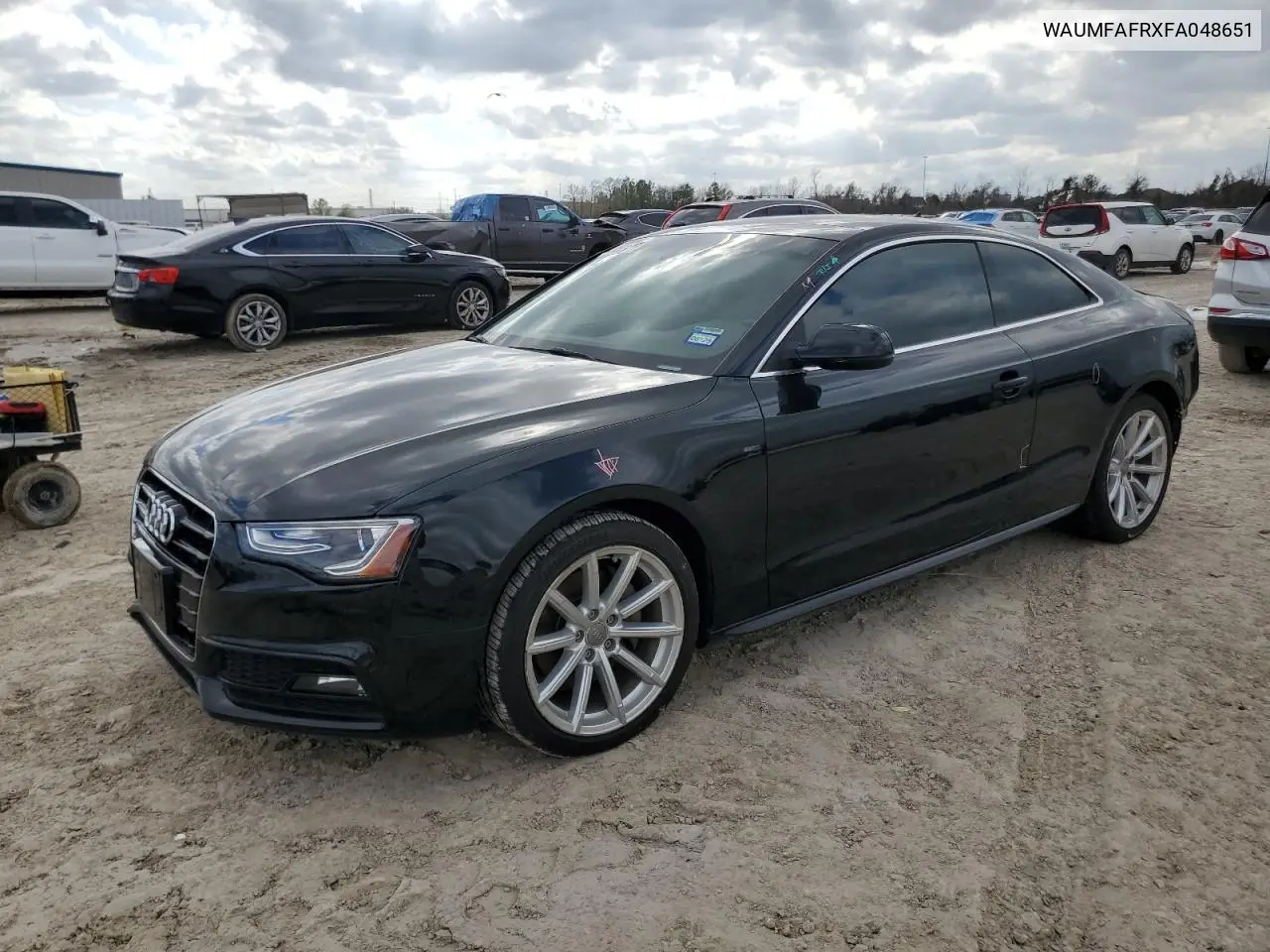 2015 Audi A5 Premium Plus VIN: WAUMFAFRXFA048651 Lot: 43562825