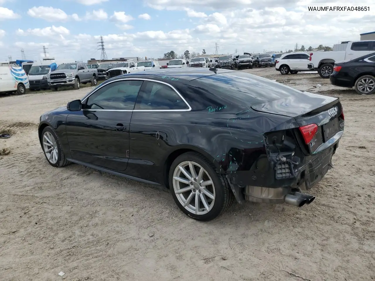 2015 Audi A5 Premium Plus VIN: WAUMFAFRXFA048651 Lot: 43562825