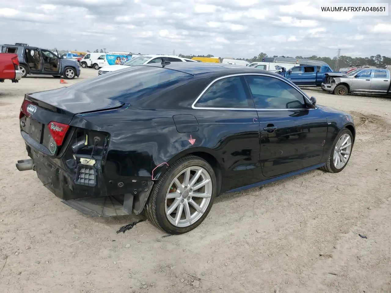 2015 Audi A5 Premium Plus VIN: WAUMFAFRXFA048651 Lot: 43562825
