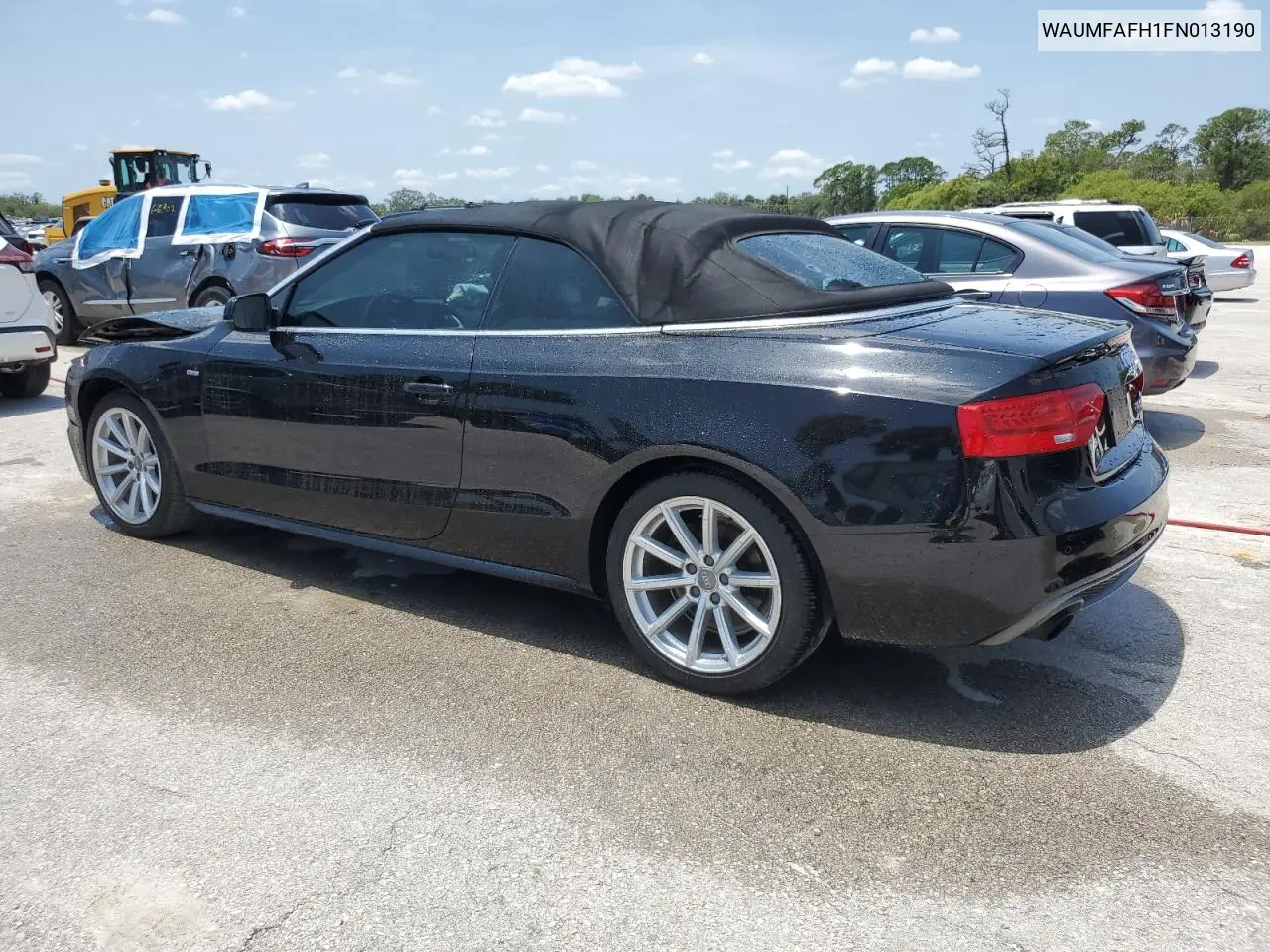 2015 Audi A5 Premium Plus VIN: WAUMFAFH1FN013190 Lot: 55076605