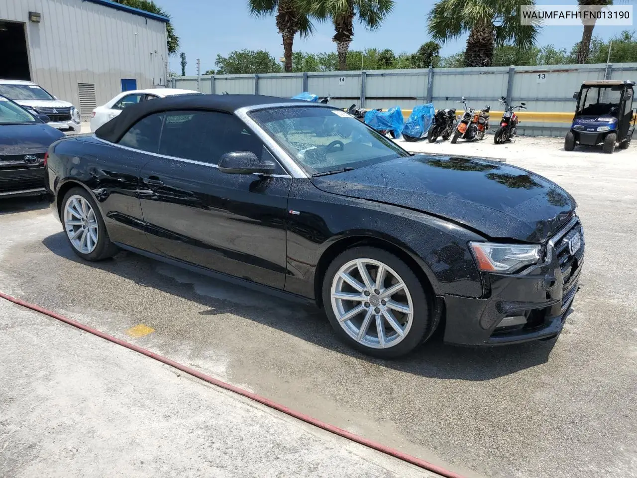 2015 Audi A5 Premium Plus VIN: WAUMFAFH1FN013190 Lot: 55076605