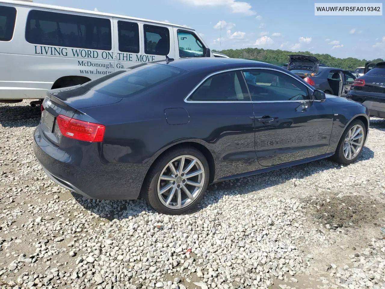 2015 Audi A5 Prestige VIN: WAUWFAFR5FA019342 Lot: 61205515