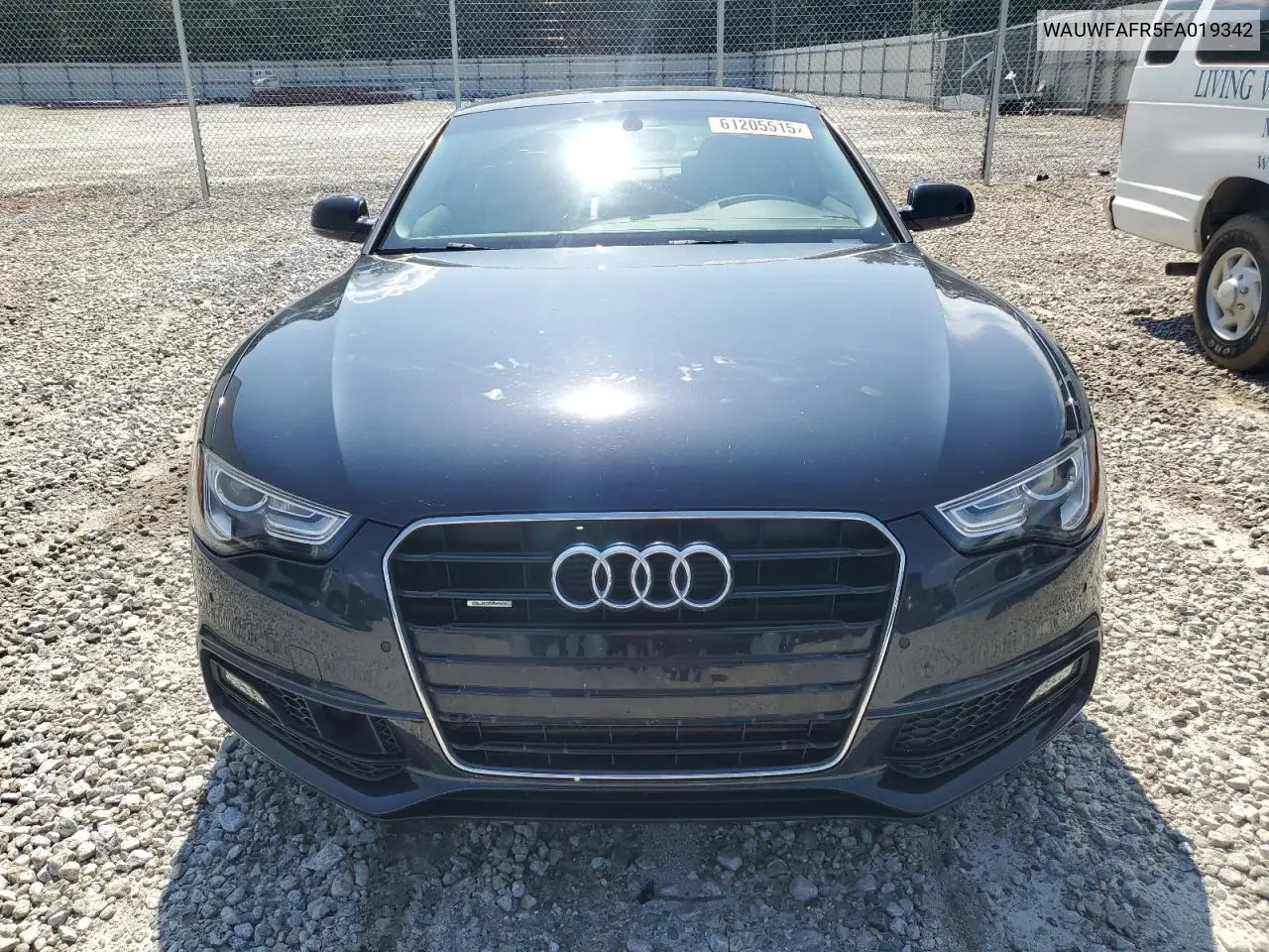 2015 Audi A5 Prestige VIN: WAUWFAFR5FA019342 Lot: 61205515