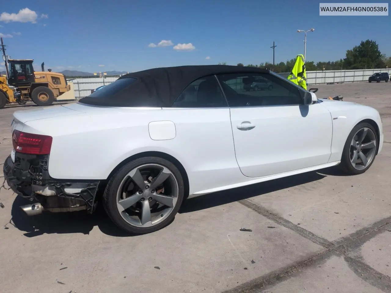 2016 Audi A5 Premium Plus S-Line VIN: WAUM2AFH4GN005386 Lot: 56485825