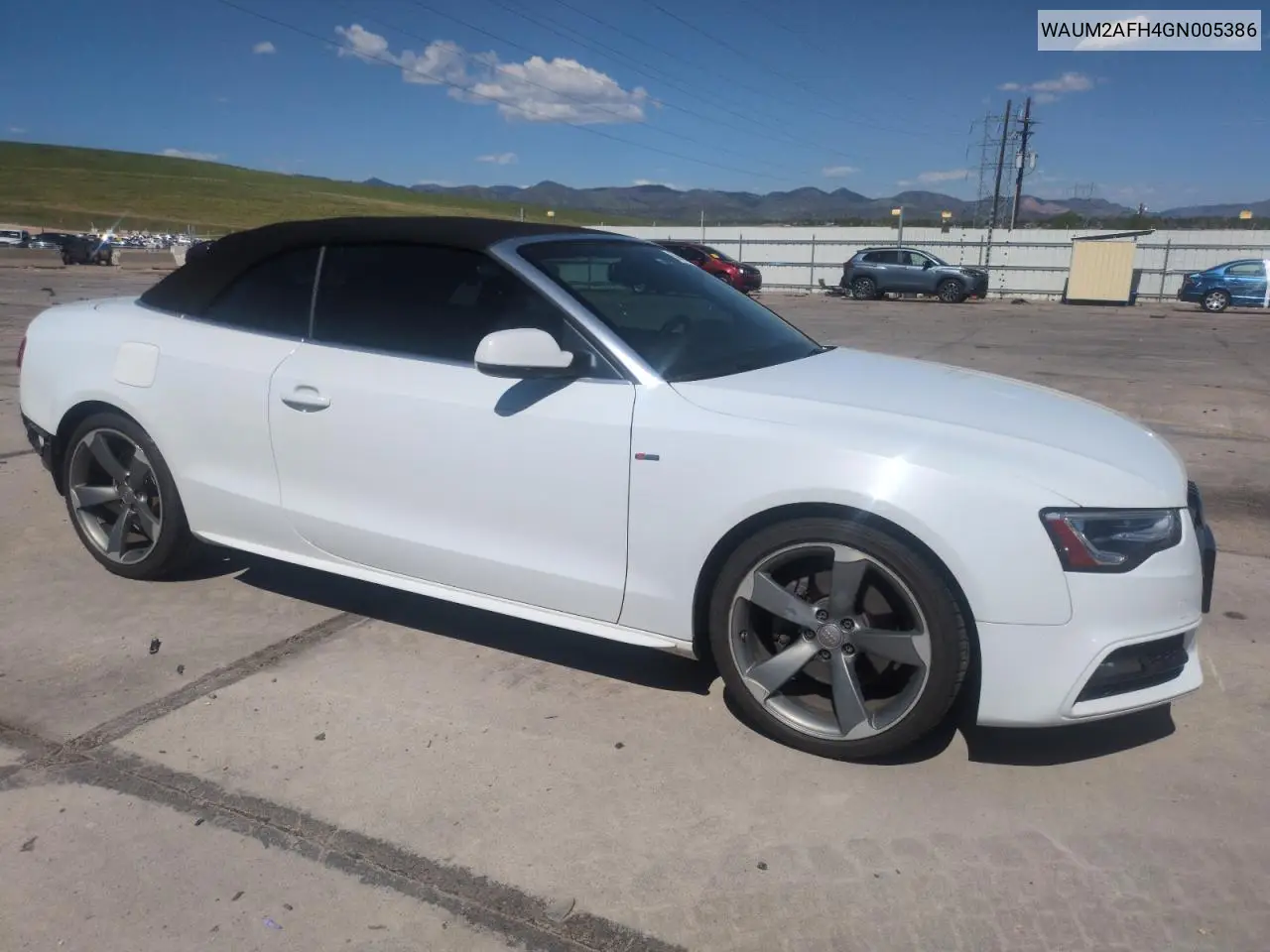 2016 Audi A5 Premium Plus S-Line VIN: WAUM2AFH4GN005386 Lot: 56485825
