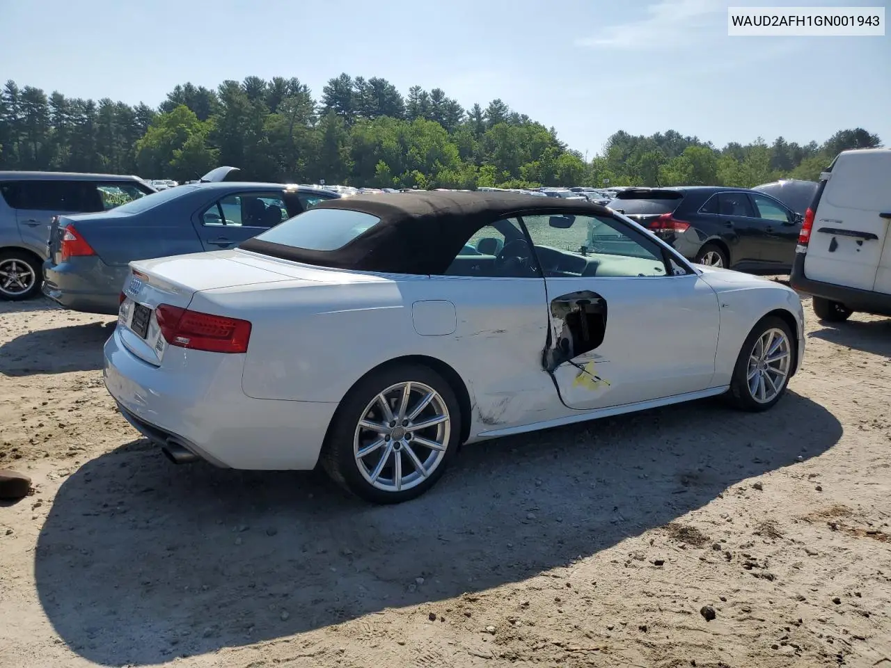 2016 Audi A5 Premium Plus S-Line VIN: WAUD2AFH1GN001943 Lot: 61716535