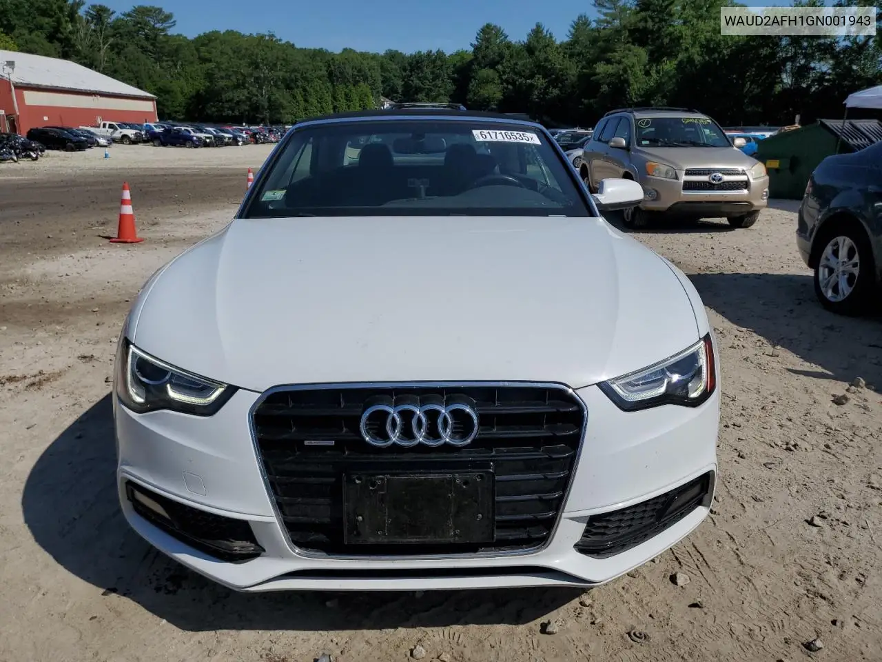 2016 Audi A5 Premium Plus S-Line VIN: WAUD2AFH1GN001943 Lot: 61716535