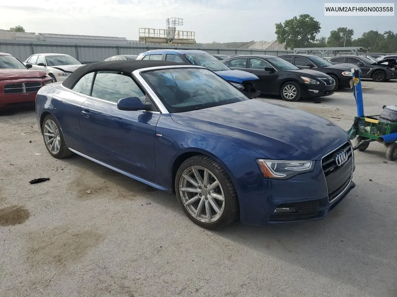 2016 Audi A5 Premium Plus S-Line VIN: WAUM2AFH8GN003558 Lot: 62070605