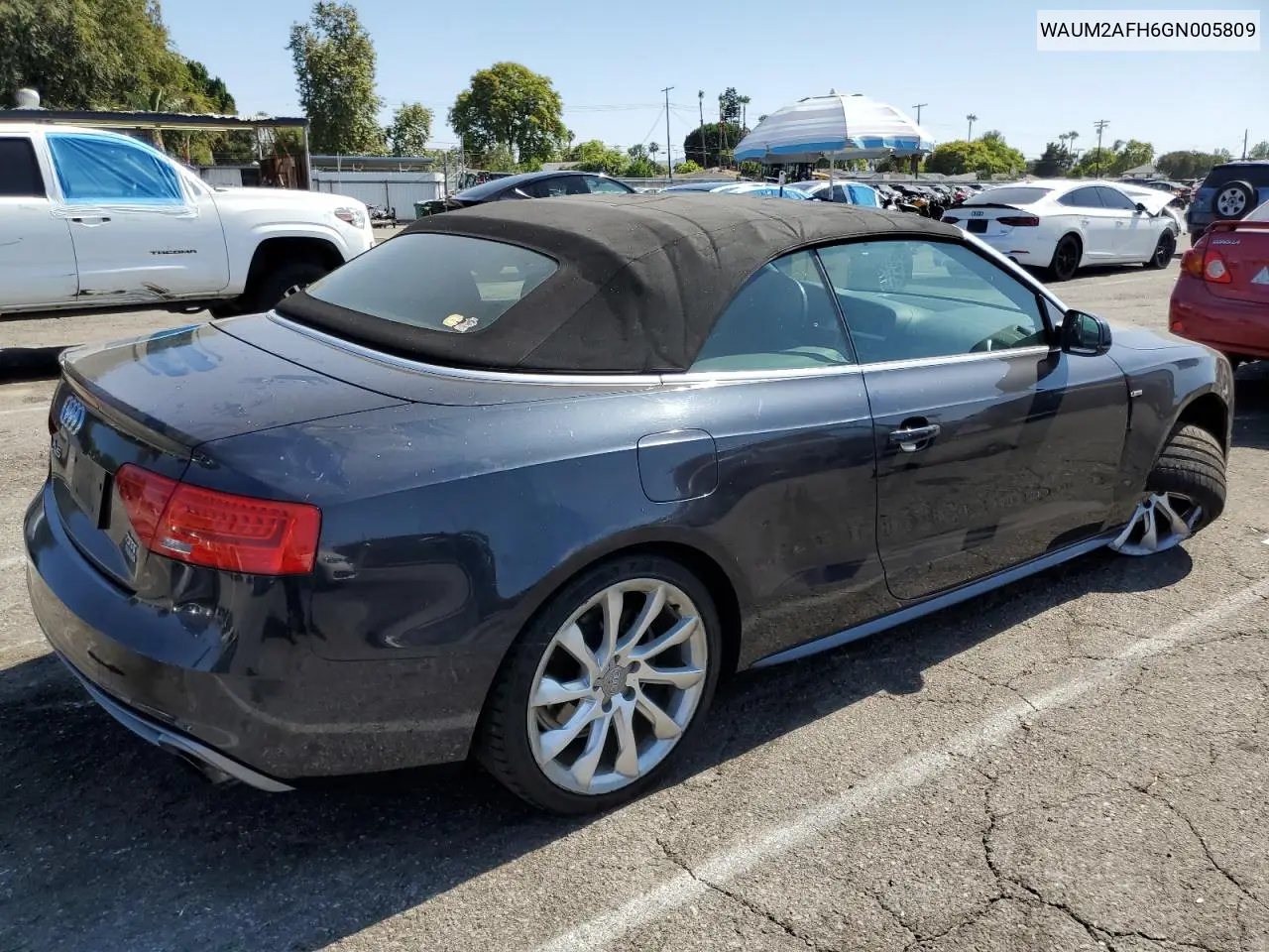 2016 Audi A5 Premium Plus S-Line VIN: WAUM2AFH6GN005809 Lot: 62724335