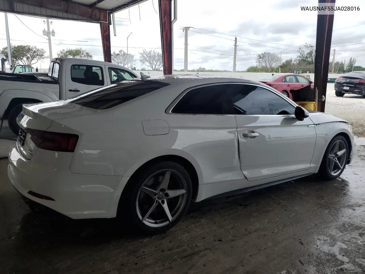 2018 Audi A5 Premium S Line VIN: WAUSNAF55JA028016 Lot: 50947235
