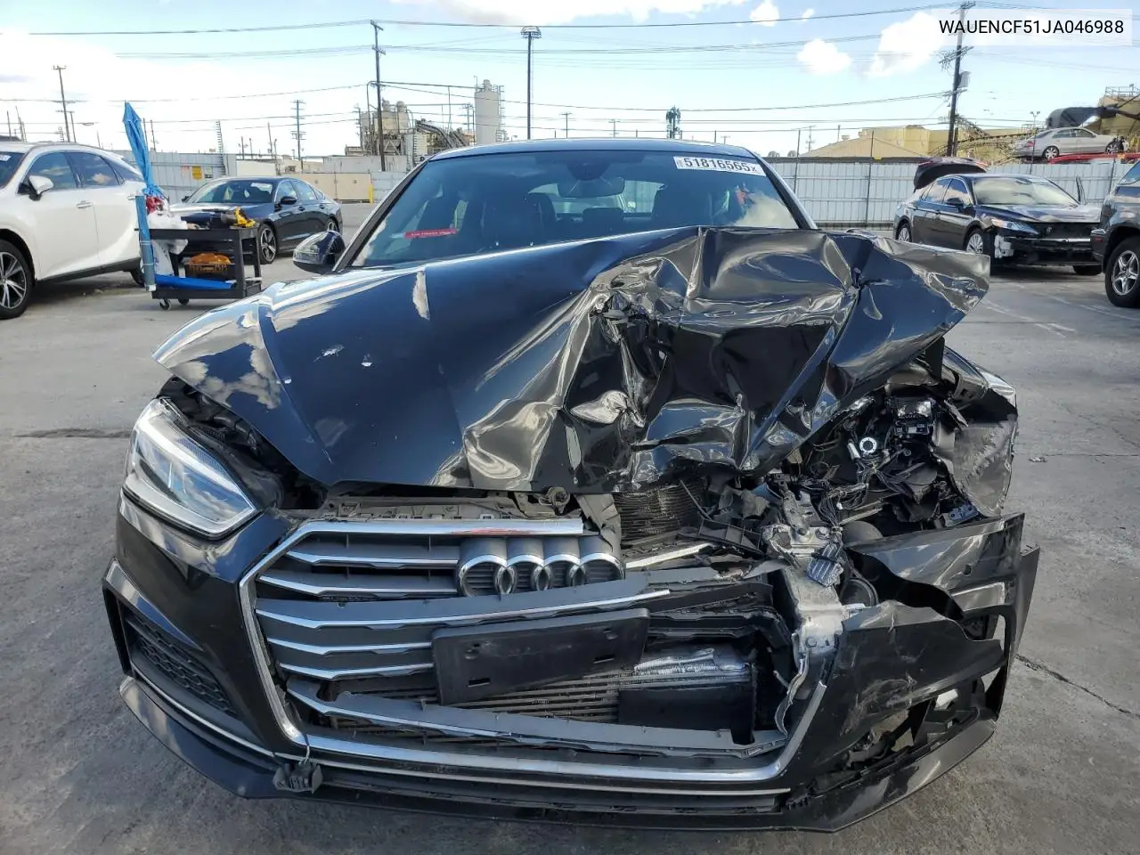 2018 Audi A5 Premium Plus S-Line VIN: WAUENCF51JA046988 Lot: 51816565