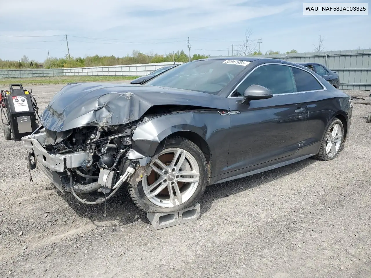 2018 Audi A5 Premium Plus S-Line VIN: WAUTNAF58JA003325 Lot: 55951985