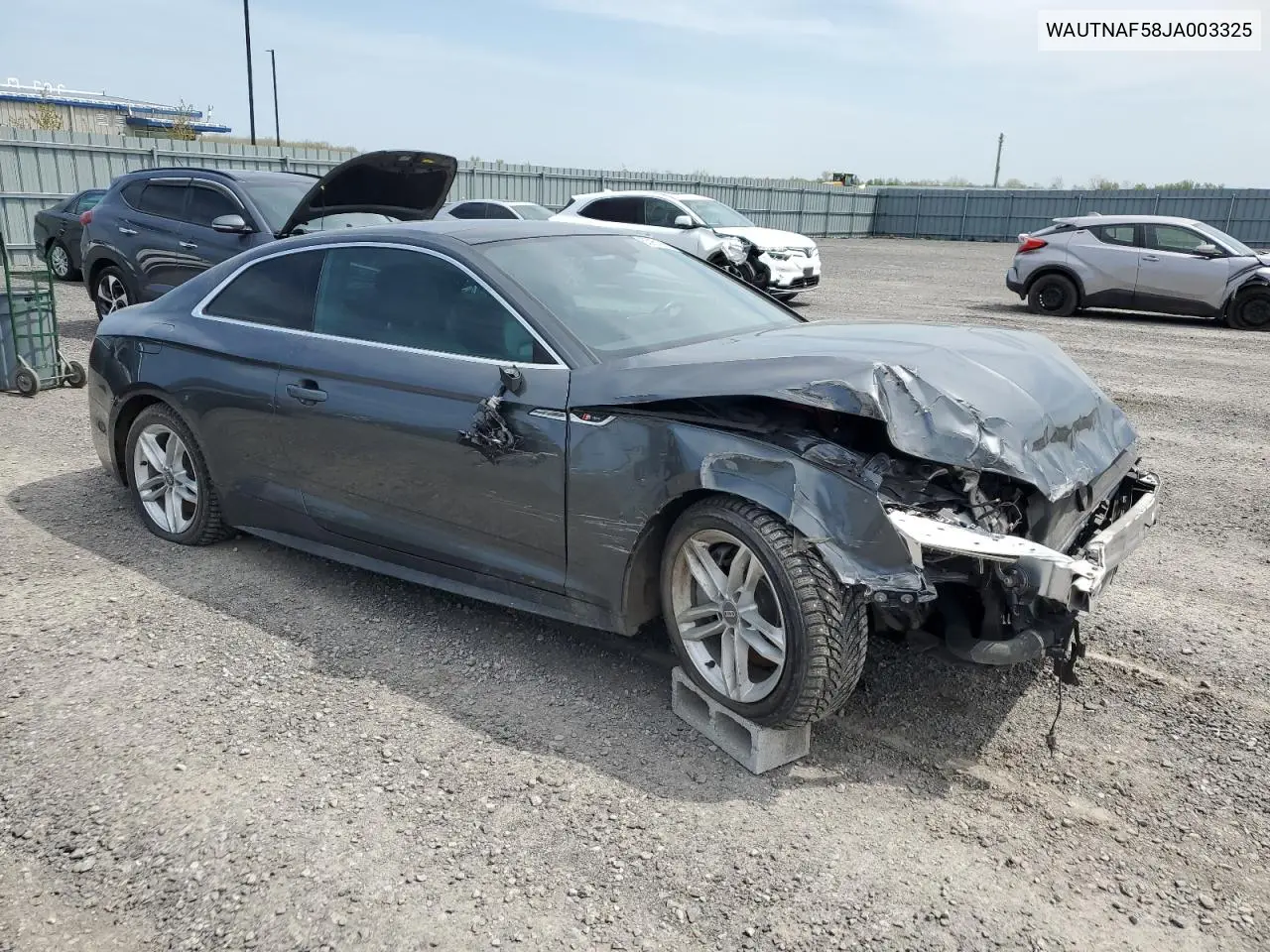2018 Audi A5 Premium Plus S-Line VIN: WAUTNAF58JA003325 Lot: 55951985